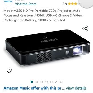 Miroir hd mini projector made for i phone devices,  hdmi